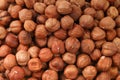 texture of brown hazelnuts