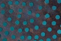Texture of brown iron with small holes Royalty Free Stock Photo