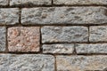 Texture of brown old brick. Background brickwork. Royalty Free Stock Photo