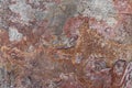 Texture of the brown wall. Grunge stone backdrop, abstract background, granite textures, old tile, decay, natural pattern, dirty Royalty Free Stock Photo