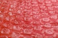 Texture of bubble wrap as background, closeup Royalty Free Stock Photo