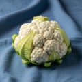 The texture is bumpy and compact, typical of cauliflower heads Royalty Free Stock Photo