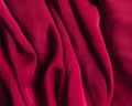 Texture burgundy red crumpled fabric. High quality and resolution beautiful photo concept