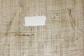 Texture of Burlap hessian with frayed edges Royalty Free Stock Photo