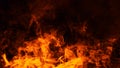 Texture of burn fire. Flames on isolated black background. Texture for banner,flyer,card Royalty Free Stock Photo