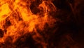 Texture of burn fire. Flames on isolated black background. Texture for banner,flyer,card Royalty Free Stock Photo