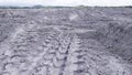 Textura de huellas de camiÃÂ³n en la arena. Texture of truck tracks in the sand.