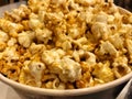 A Texture of caramel popcorn. Close up Royalty Free Stock Photo