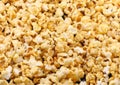 Texture of caramel popcorn. Close-up. Royalty Free Stock Photo