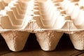 The texture of the cardboard of the egg carton. Close up. Macro Royalty Free Stock Photo