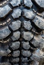 The texture of Centipede pattern mud terrain tire Royalty Free Stock Photo