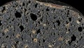 Texture is characteristic of basaltic lava flows, often found in volc Royalty Free Stock Photo