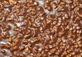 Texture of chocolate with nuts