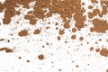 Texture clay moving in white background. Royalty Free Stock Photo
