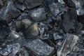 Texture coal fire Royalty Free Stock Photo