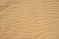 Texture of coarse yellow sand on the beach. Sand dune background Royalty Free Stock Photo