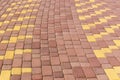 Texture cobbled pavement Royalty Free Stock Photo