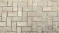The texture of the cobblestone background pattern becomes unique Royalty Free Stock Photo