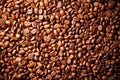 Texture coffee beans closeup Royalty Free Stock Photo