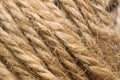 Texture of the coiled rope Royalty Free Stock Photo