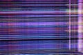 Texture of color stripes and distortion on the broken broken screen Royalty Free Stock Photo