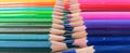 Texture colored pencil organize in simmetrical way