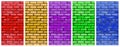 Texture of colorful block brick wall. Abstract background Royalty Free Stock Photo