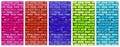 Texture of colorful block brick wall. Abstract background Royalty Free Stock Photo