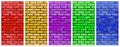 Texture of colorful block brick wall. Abstract background Royalty Free Stock Photo