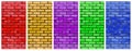 Texture of colorful block brick wall. Abstract background Royalty Free Stock Photo