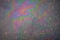 texture of colorful rainbow oil slick background. Royalty Free Stock Photo