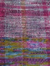 Texture of colourful handmade carpet.