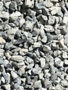Texture of construction crushed stone Royalty Free Stock Photo