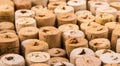 Texture cork from wine bottles Royalty Free Stock Photo