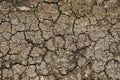 Texture of crack dry solid. Royalty Free Stock Photo