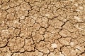 Texture cracked earth in the dry season Royalty Free Stock Photo