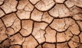 Texture of cracked ground. Dried soil orange color. For banner, postcard, book illustration. Created with generative AI tools Royalty Free Stock Photo