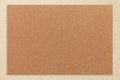 Texture of craft brown color paper background with beige border. Vintage kraft umber cardboard