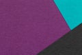 Texture of craft dark violet paper background with turquoise and black border. Vintage abstract purple cardboard. Royalty Free Stock Photo