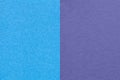 Texture of craft light blue and violet paper background, half two colors, macro. Vintage very peri cardboard Royalty Free Stock Photo