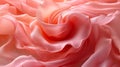 Texture of crinkled pink silk resembling delicate rose petals Royalty Free Stock Photo