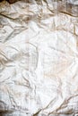 Texture of crumbled plastic paper. Royalty Free Stock Photo