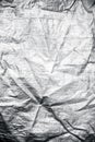 Texture of crumbled plastic paper. Royalty Free Stock Photo