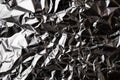 Texture of crumpled aluminum foil