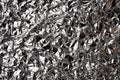 Texture of crumpled aluminum foil Royalty Free Stock Photo