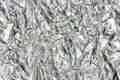 Texture of crumpled aluminum foil for baking Royalty Free Stock Photo