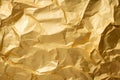 texture with crumpled gold paper