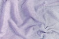 The texture of a crumpled terry towel. Blank light lilac background. Royalty Free Stock Photo