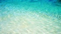 Texture of crystal clear water sea and soft gradient blue color, Beautiful tropical beach summer background. Royalty Free Stock Photo