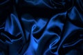 Texture of a dark blue silk Royalty Free Stock Photo